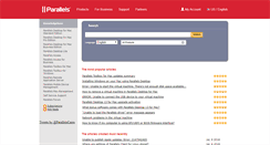 Desktop Screenshot of kb.parallels.com
